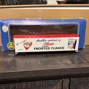 Vintage Frosted Flakes Toy Train Car - Red and White